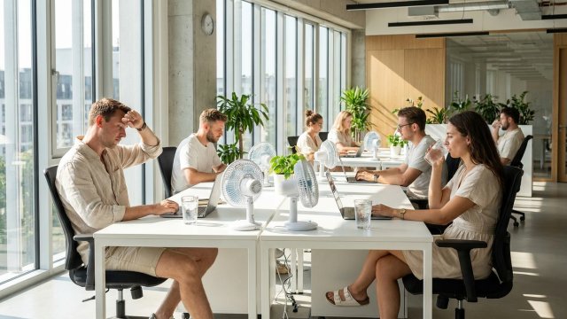 Sommerhitze im Büro: Wie Klimatisierung die Produktivität sichert