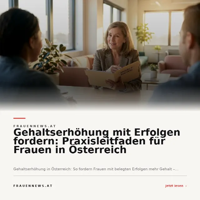 Share-Card fuer Gehaltserhöhung mit Erfolgen fordern: Praxisleitfaden für Frauen in Österreich