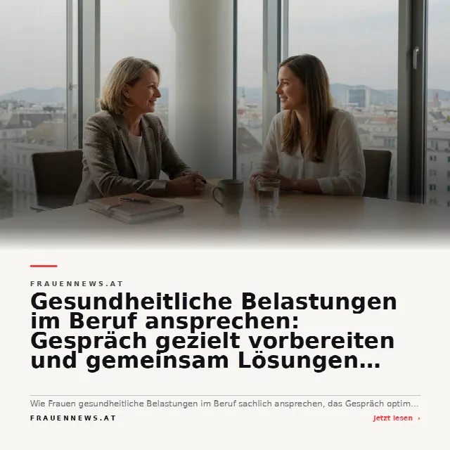 Share-Card fuer Gesundheitliche Belastungen im Beruf ansprechen: Gespräch gezielt vorbereiten und gemeinsam Lösungen finden